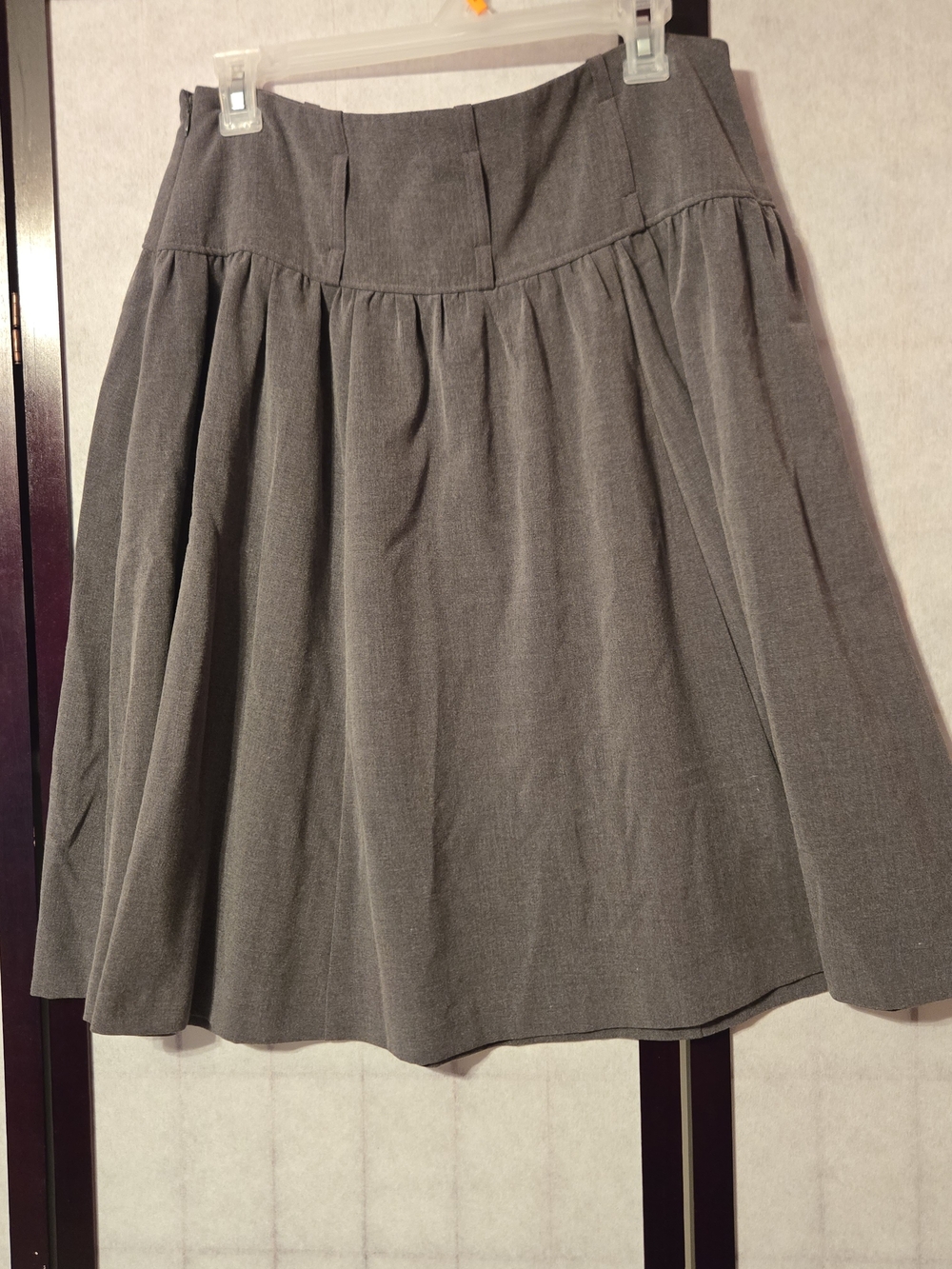 Worthington Gray A-Line Pleated Skirt Size 10